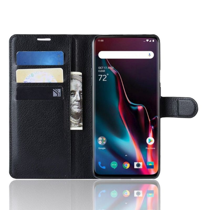 Fodral För OnePlus 7 Pro Stil Läderkorthållare