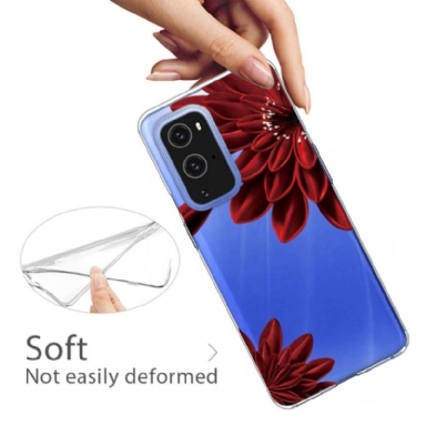 Skal För OnePlus 9 Pro Bedrijf Röda Blommor