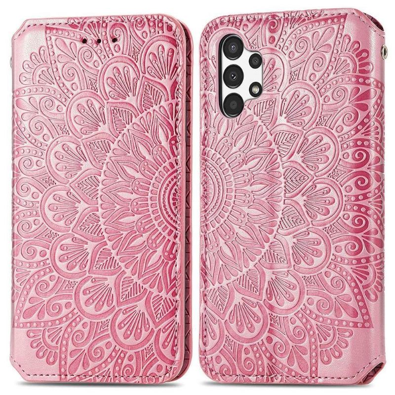 Folio-fodral För Samsung Galaxy A13 4G Fallskydd Chic Mandala