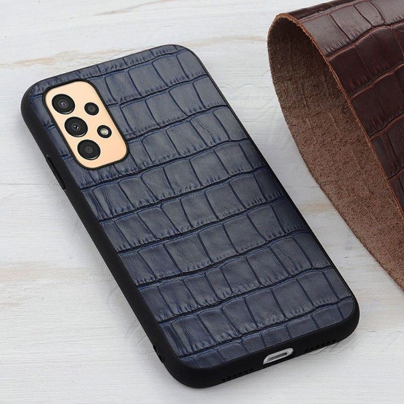 Skal För Samsung Galaxy A13 4G Chic Croco Skin Look