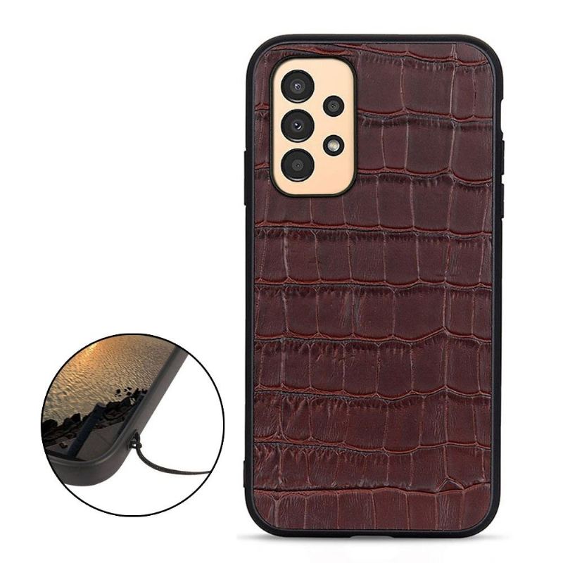 Skal För Samsung Galaxy A13 4G Chic Croco Skin Look