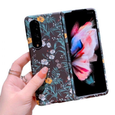 Skal Samsung Galaxy Z Fold 4 Blommor Bakgrund