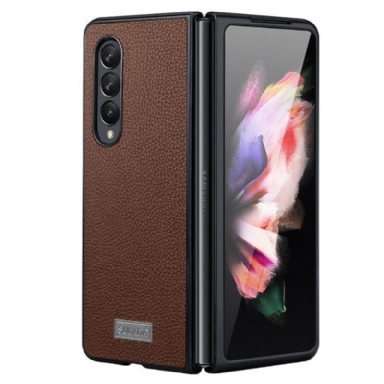 Skal Samsung Galaxy Z Fold 4 Sulada Litchi Konstläder