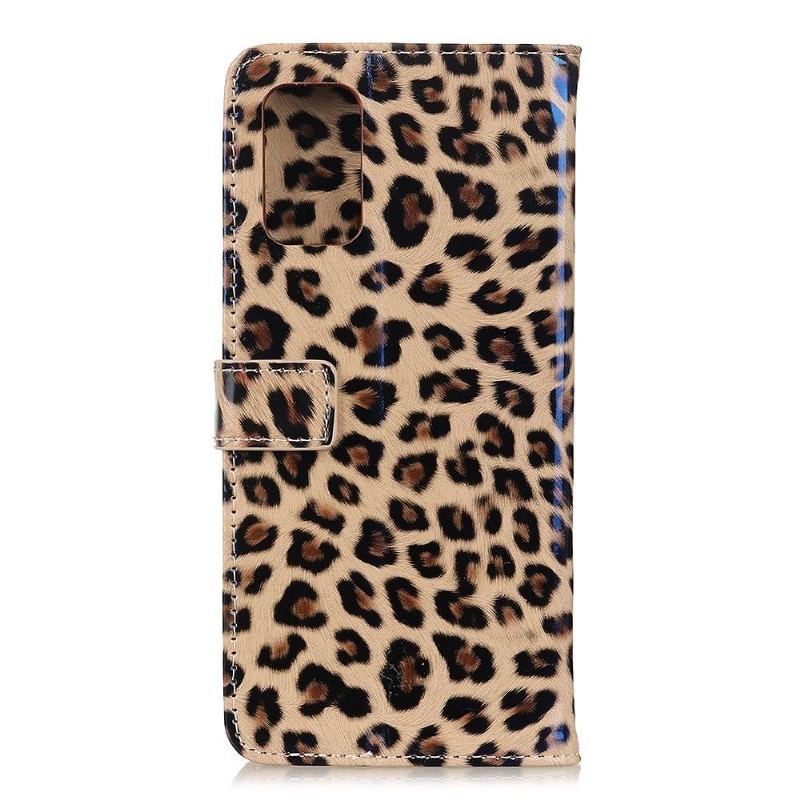 Folio-fodral För Samsung Galaxy A41 Fallskydd Leopard I Konstläder