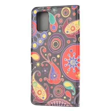 Läderfodral För Samsung Galaxy A41 Paisleyblomma