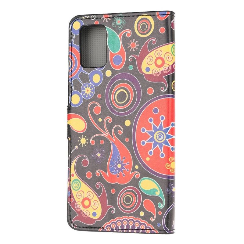 Läderfodral För Samsung Galaxy A41 Paisleyblomma