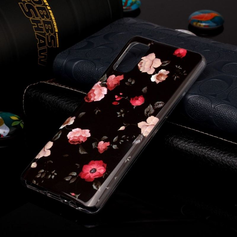 Skal För Samsung Galaxy A41 Lysande Blommor