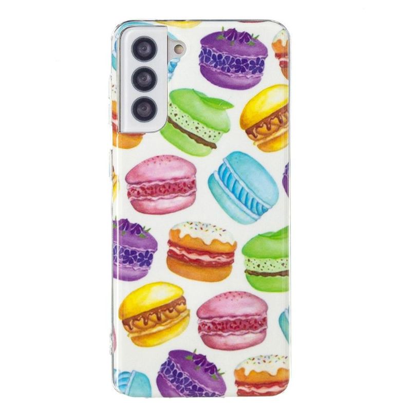 Skal För Samsung Galaxy S21 5G Fluorescerande Macarons