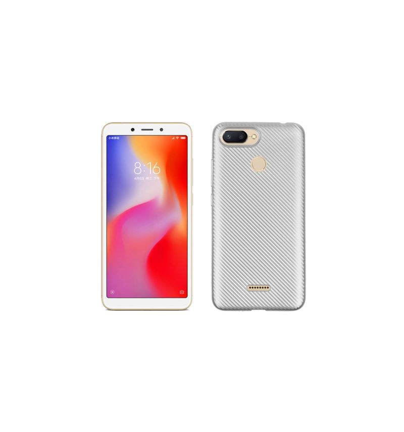 Mobilskal För Xiaomi Redmi 6 Carbon Fiber Coating Gel