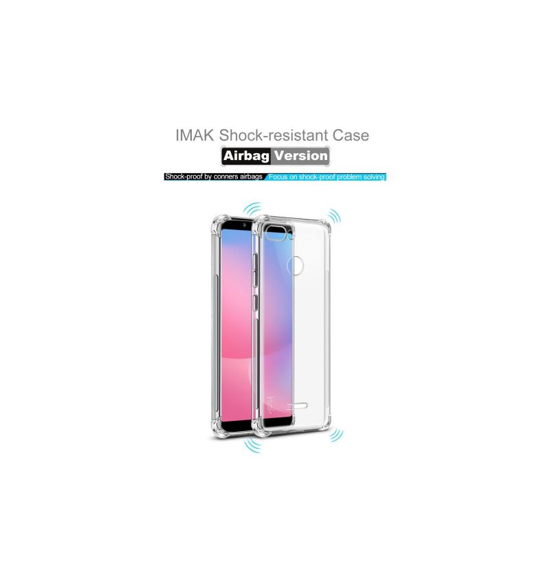 Mobilskal För Xiaomi Redmi 6 Clear Class Protect + Skyddsfilm