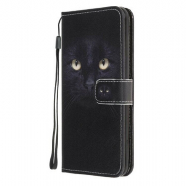 Fodral Samsung Galaxy A52 4G / A52 5G / A52s 5G Med Kedjar Strappy Black Cat Eyes