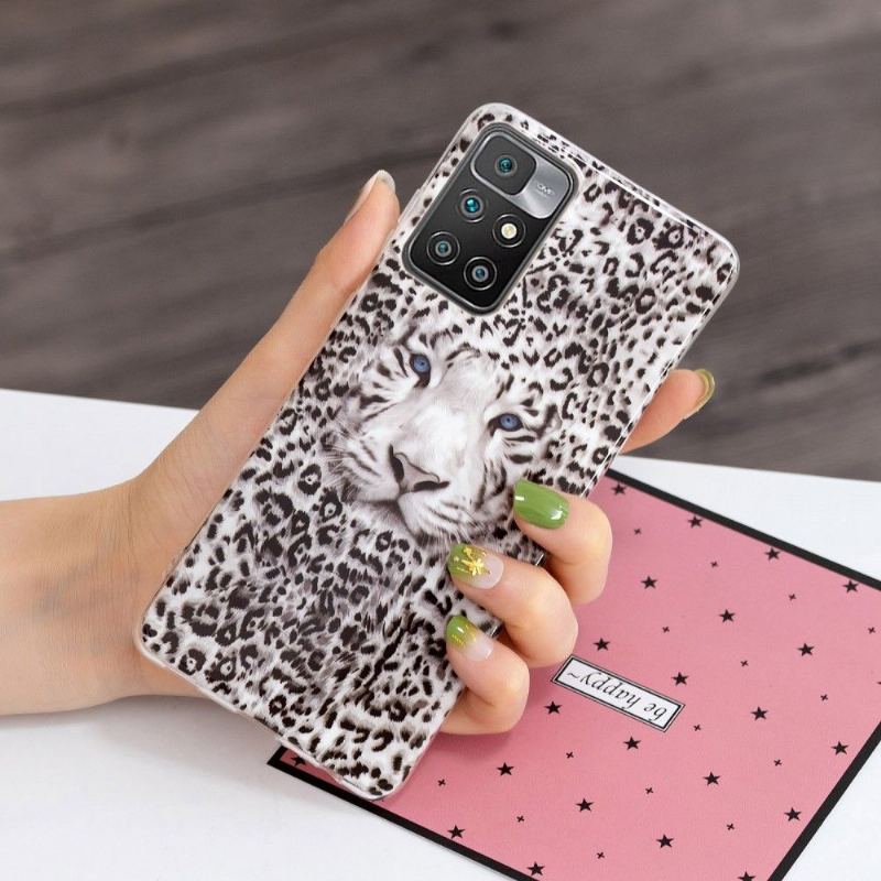 Mobilskal För Xiaomi Redmi 10 Lysande Snöleopard