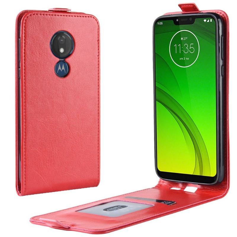 Fodral För Motorola Moto G7 Power Folio-fodral Vertikal Konstläder