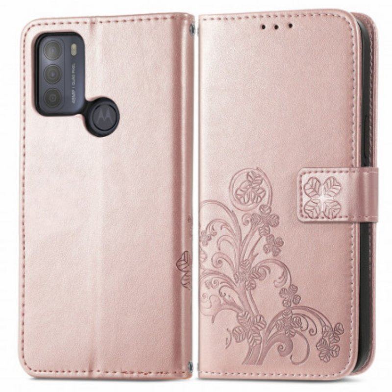 Fodral Moto G50 Asiatiska Blommor