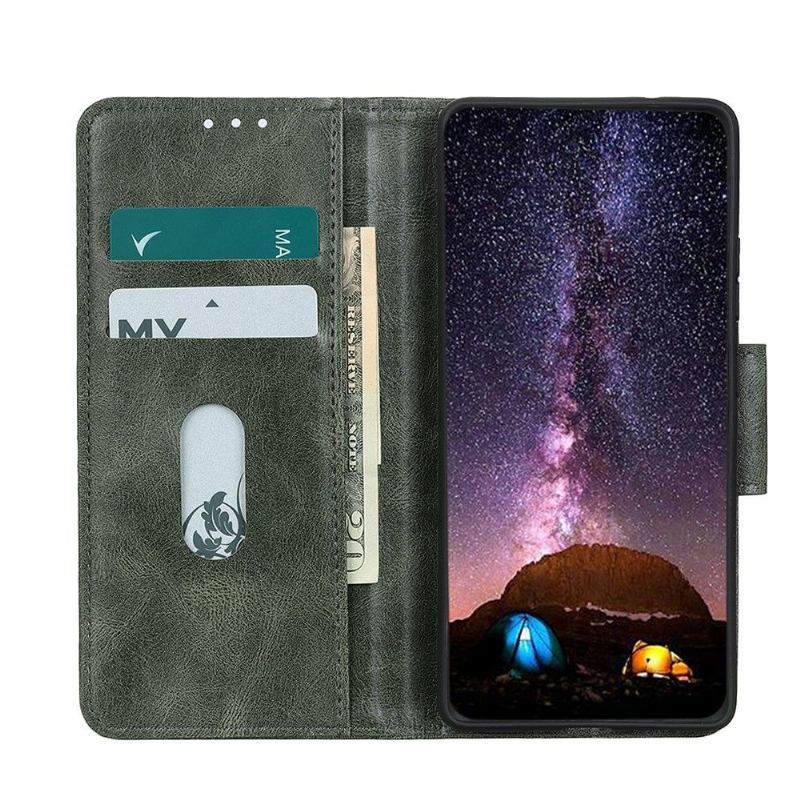 Folio-fodral För Samsung Galaxy M52 5G Fallskydd Läderfodral Foliostativ I Konstläder