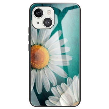 Mobilskal iPhone 14 Härdat Glas Blommor