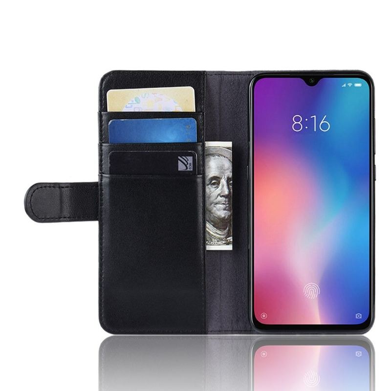 Fodral För Xiaomi Mi 9 SE Premium Läderkorthållare - Svart