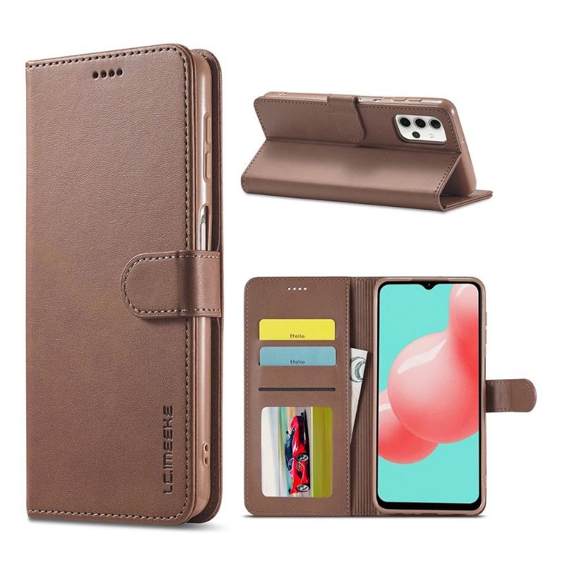 Fodral Case För Samsung Galaxy A32 5G Folio-fodral Lädereffekt Lc.imeeke