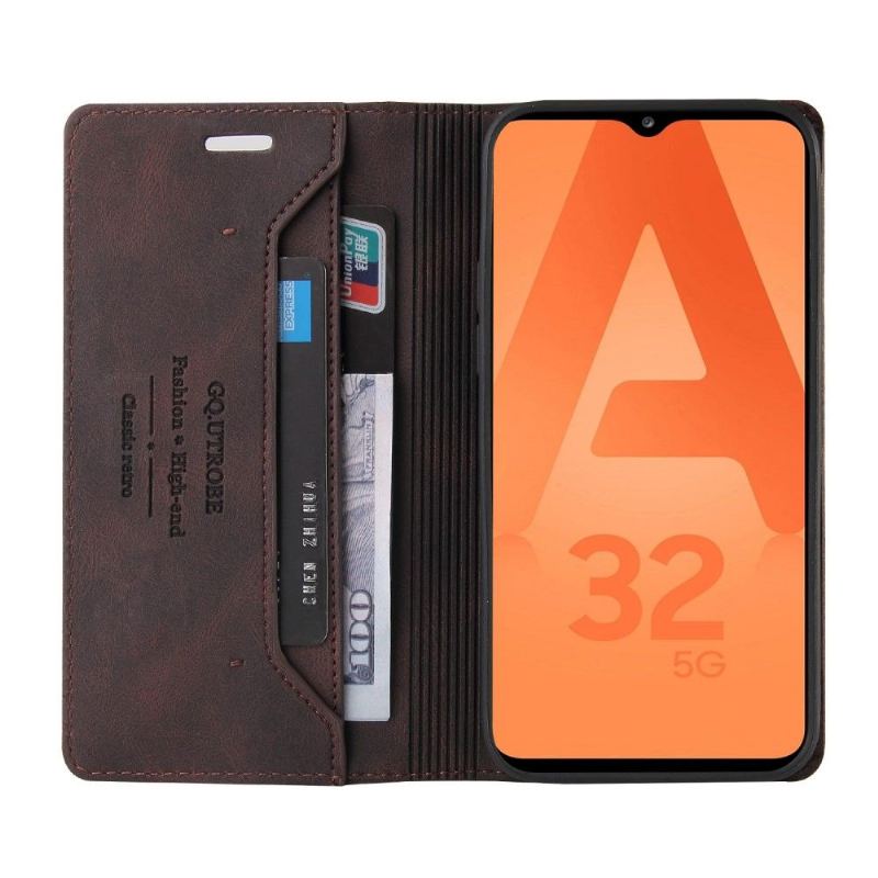 Fodral För Samsung Galaxy A32 5G Gq.utrobe Faux Leather Retro