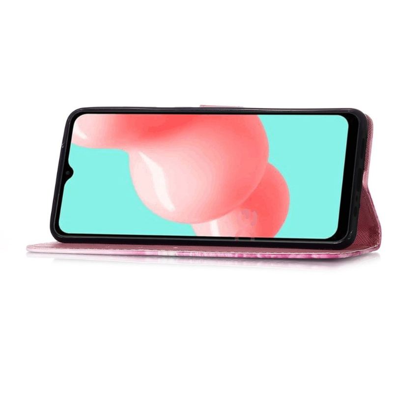 Folio-fodral För Samsung Galaxy A32 5G Fallskydd Rosa Blomma