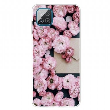 Mobilskal Samsung Galaxy M12 / A12 Intensiva Blommor