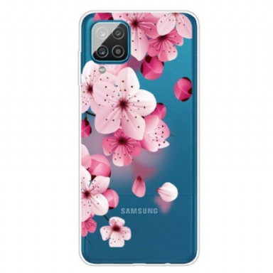 Skal Samsung Galaxy M12 / A12 Små Rosa Blommor