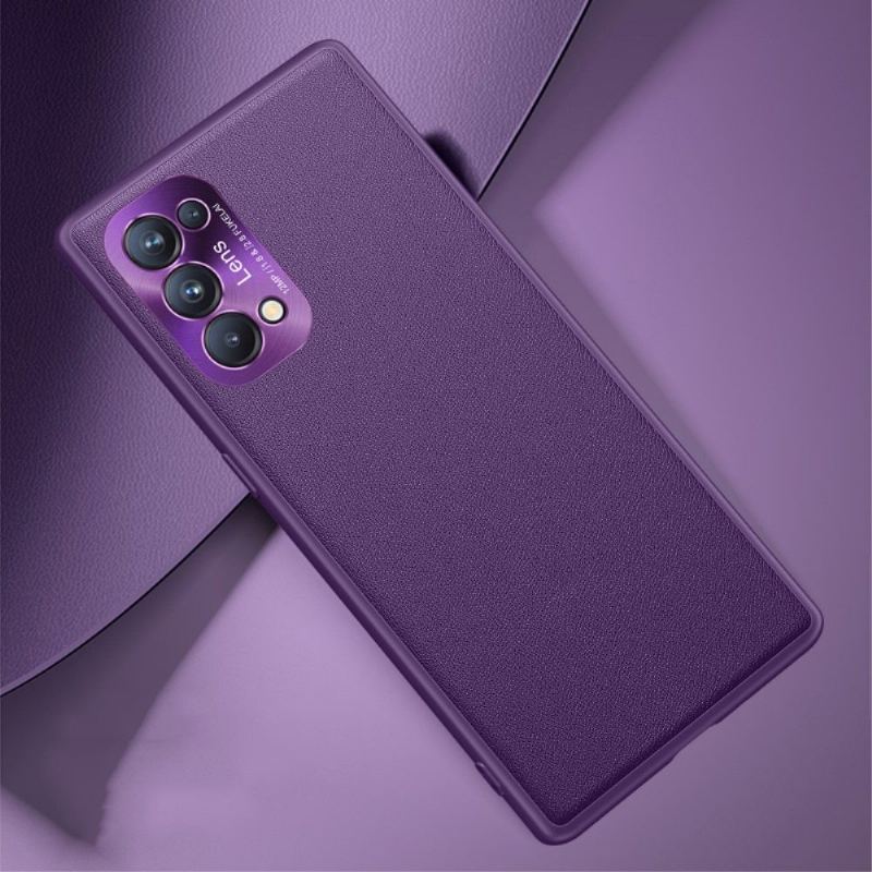 Skal För Oppo Find X3 Lite Jacar Design Lädereffekt