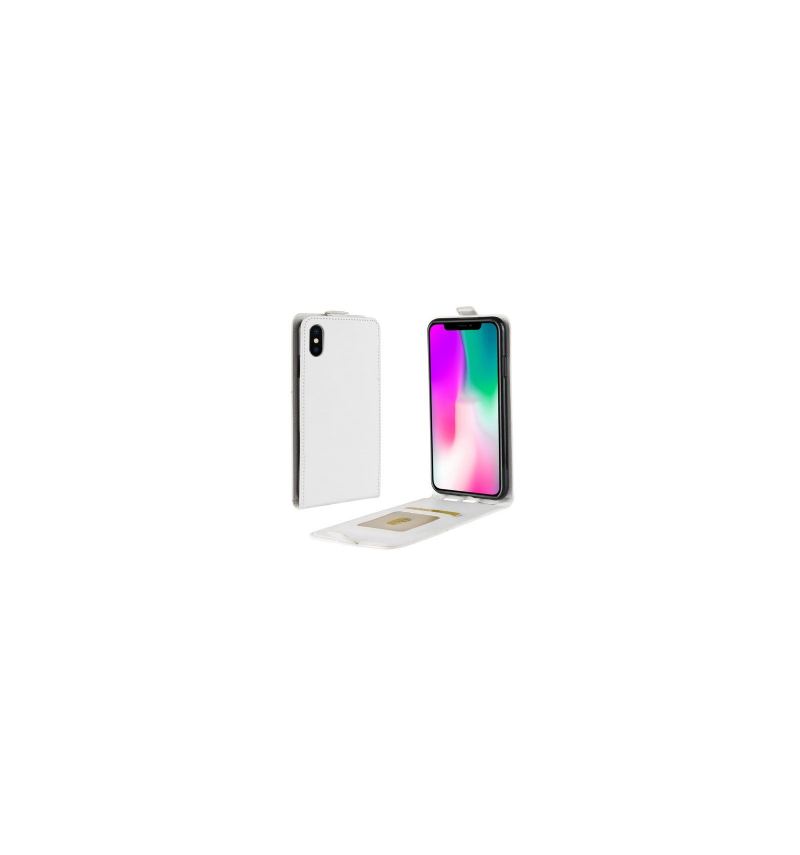 Fodral För iPhone XR Folio-fodral Vertikalt Konstläder