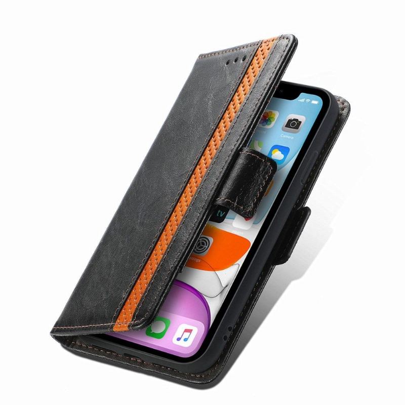 Fodral För iPhone XR Hemming Folio-fodral Flip Business