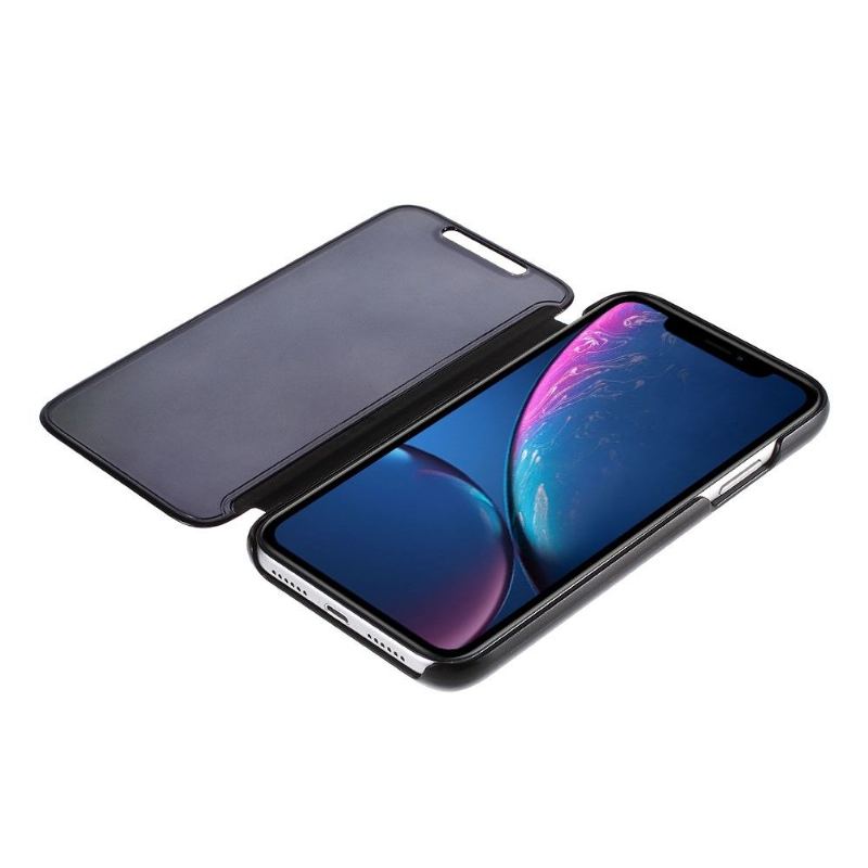 Skal För iPhone XR Bedrijf Folio-fodral Spegeleffekt