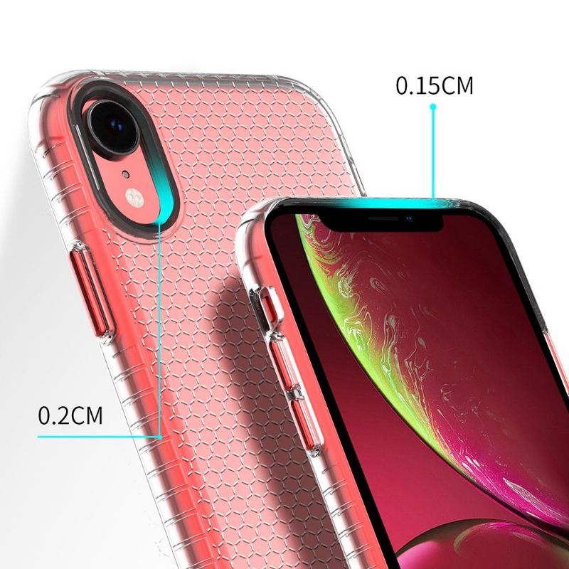 Skal För iPhone XR Genomskinlig Honungskaka