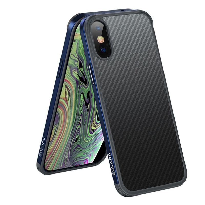 Skal För iPhone XR Luxury Series Style Carbon Fiber