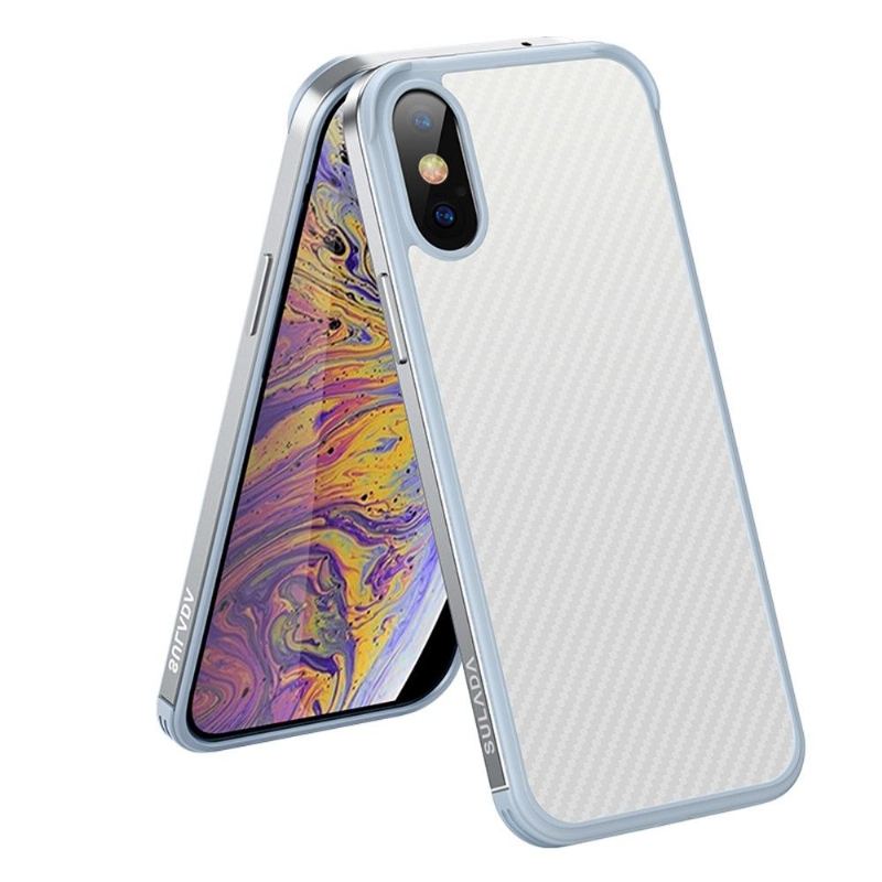 Skal För iPhone XR Luxury Series Style Carbon Fiber