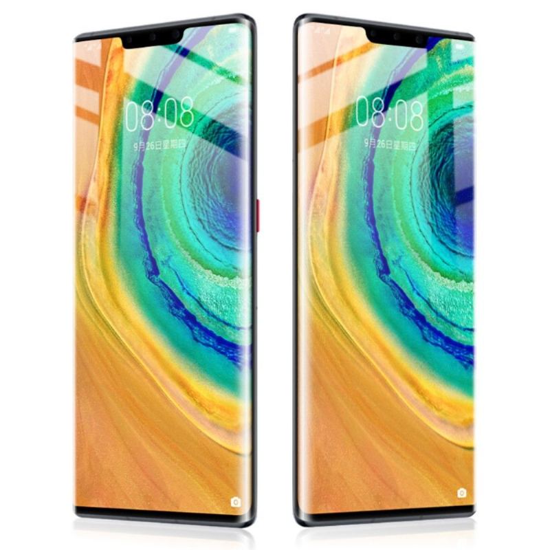 Huawei Mate 30 Pro - Skärmskydd Av Härdat Glas I Full Storlek - Svart