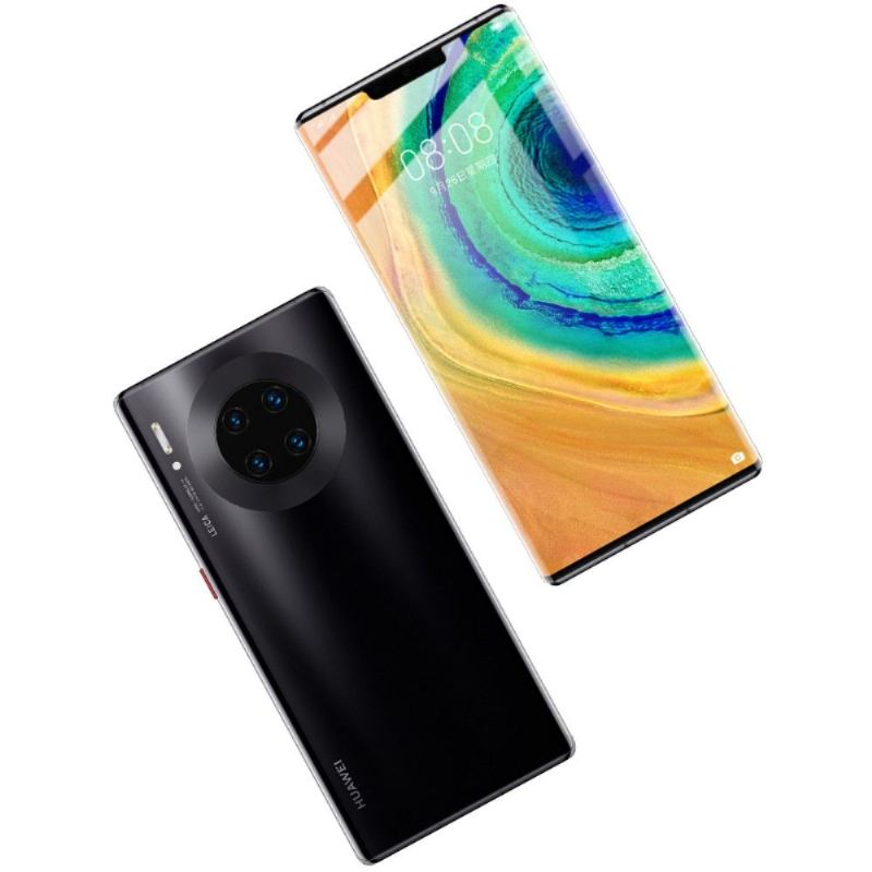 Huawei Mate 30 Pro - Skärmskydd Av Härdat Glas I Full Storlek - Svart