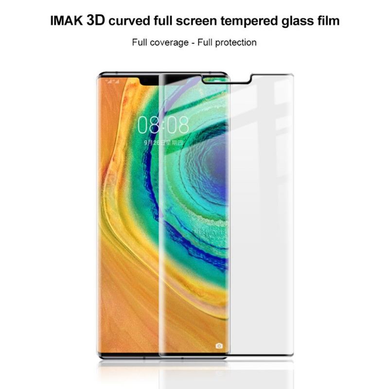 Huawei Mate 30 Pro - Skärmskydd Av Härdat Glas I Full Storlek - Svart