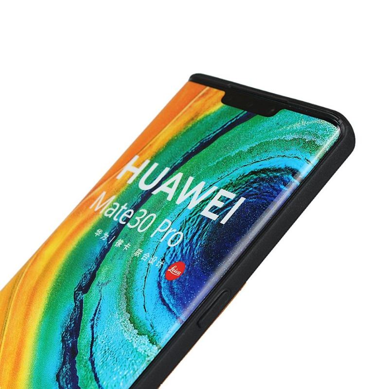 Skal För Huawei Mate 30 Pro Fallskydd Lädereffektkorthållare