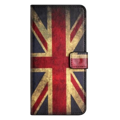 Läderskal Fodral iPhone 16 Pro Max Union Jack Flagga