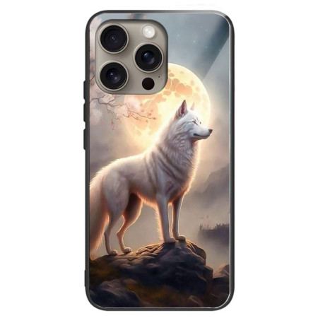 Skal iPhone 16 Pro Max Moonlight Wolf Härdat Glas