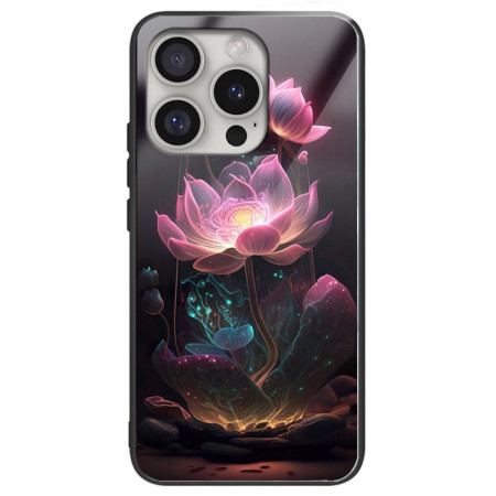 Skal iPhone 16 Pro Max Rosa Lotus Härdat Glas