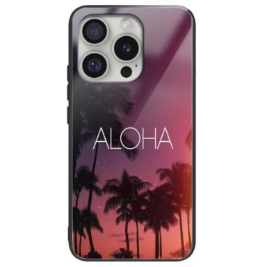 Skal iPhone 16 Pro Max Telefonfodral Aloha Härdat Glas