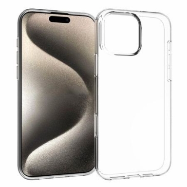 Skal iPhone 16 Pro Max Telefonfodral Transparent