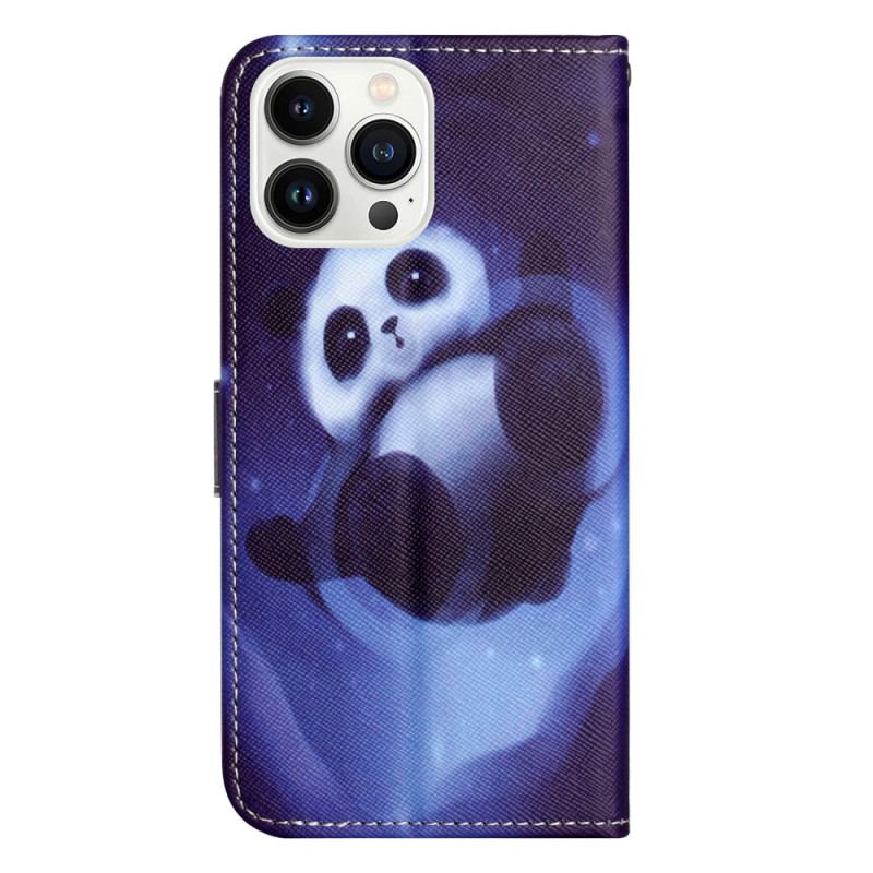 Skyddsfodral iPhone 16 Pro Max Space Panda Strap