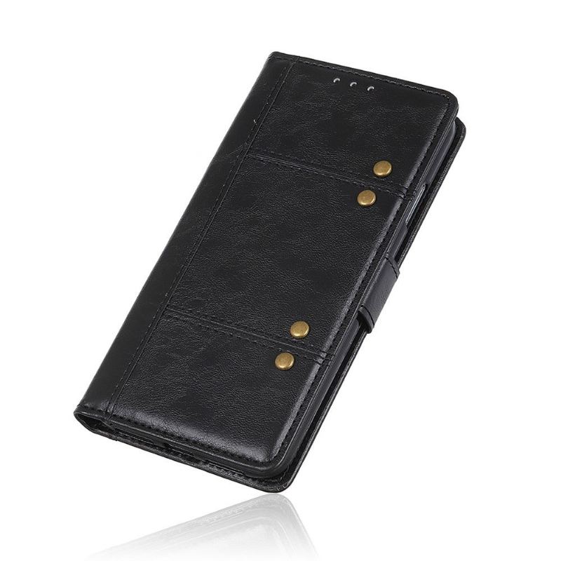 Fodral Case För Sony Xperia 1 II Fallskydd Folio-fodral Premium Med Nitar