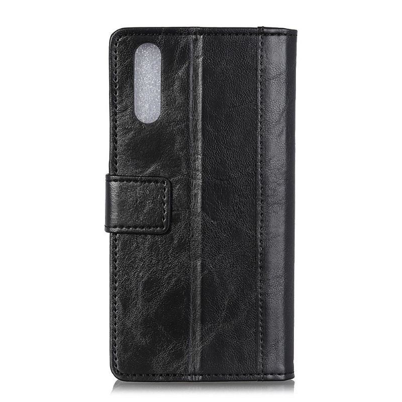 Fodral Case För Sony Xperia 1 II Fallskydd Folio-fodral Premium Med Nitar