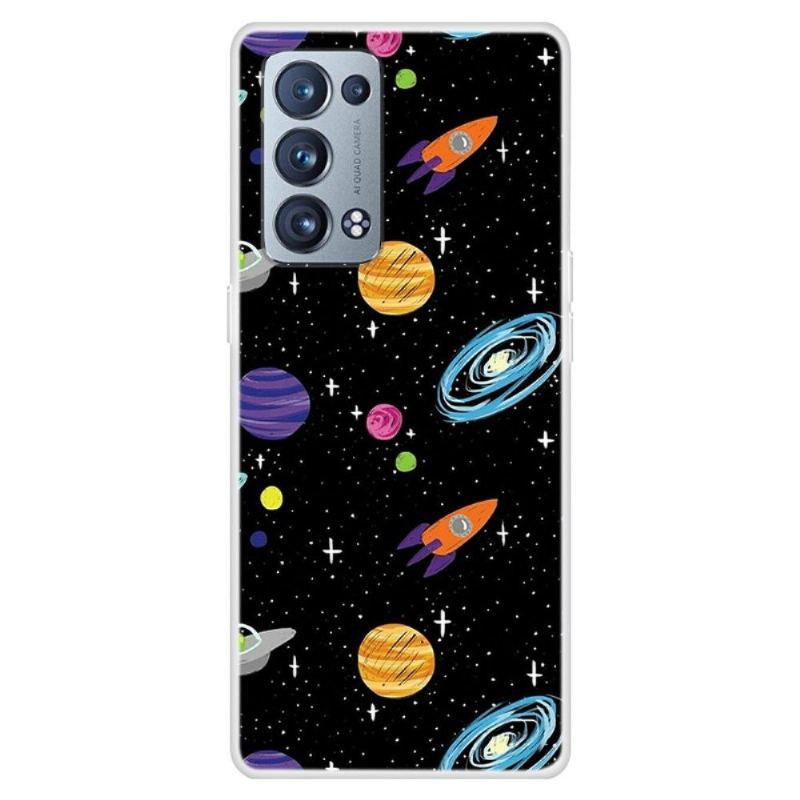 Skal För Oppo Reno 6 Pro 5G Bedrijf Illustration Space