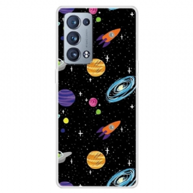 Skal För Oppo Reno 6 Pro 5G Bedrijf Illustration Space