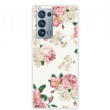 Skal För Oppo Reno 6 Pro 5G Blommor