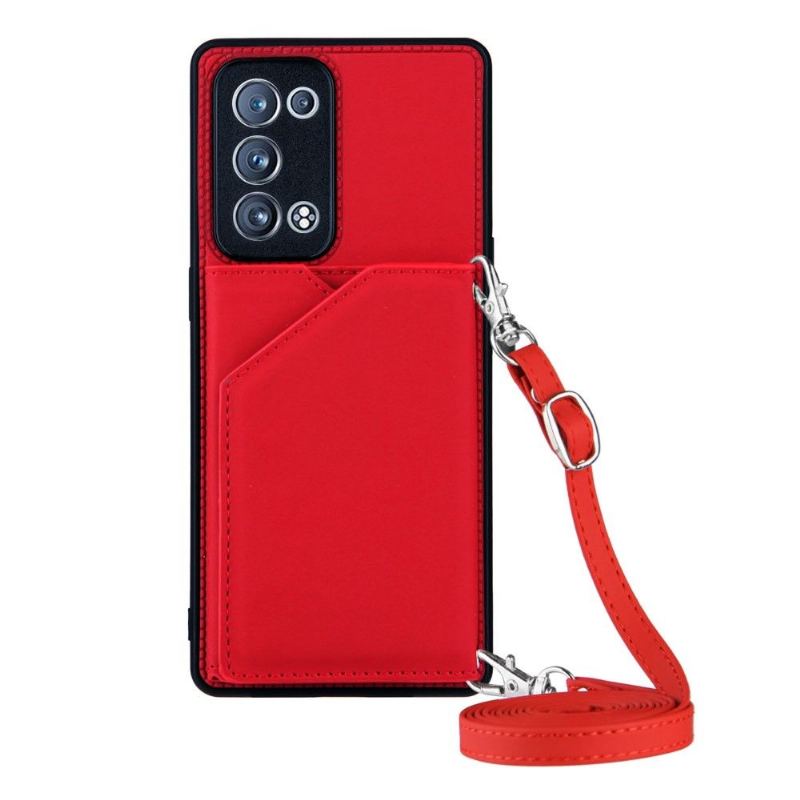 Skal För Oppo Reno 6 Pro 5G Hemming Aude Multi-compartment Lanyard