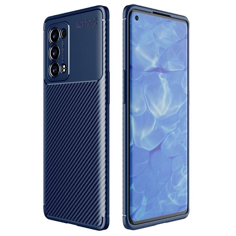 Skal För Oppo Reno 6 Pro 5G Kolfiberstil